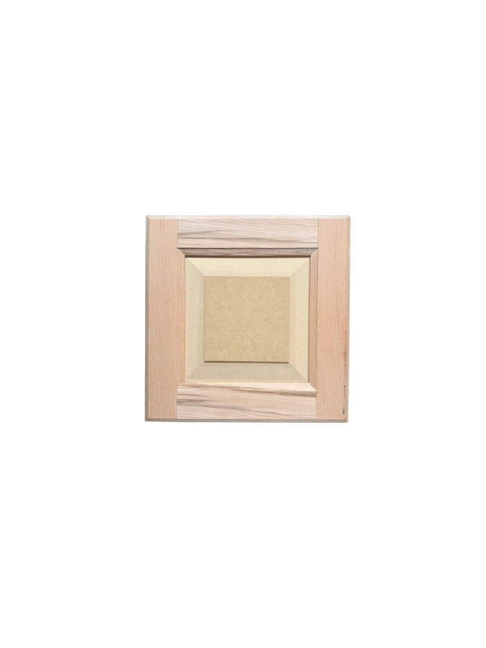 Bevel Raised Panel cabinet door sample — Standard Edge